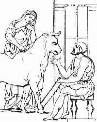 Pasiphae und Dädalus